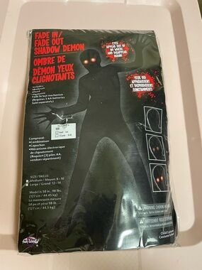 Fun World Fade In/Fade Out Shadow Demon Kids Halloween Costume - Black Size S4/6